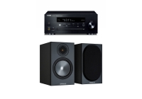 Полочная акустика Monitor Audio Bronze 50 (6G) + CD ресивер Yamaha CRX-N470 Black