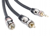 Аудио кабель Eagle Cable DELUXE Mini (m) - 2xRCA 0,8 m 10071108