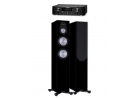 Комплект стерео Monitor Audio Silver 300 7G Black Gloss + Marantz PM7000N Black